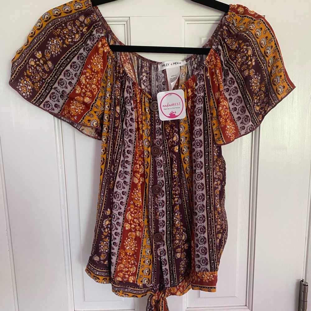 Miley + Molly boho blouse